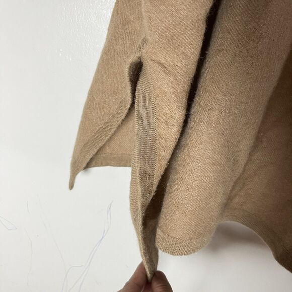 Cuyana One Size Brown 100% Baby Alpaca Turtleneck Long Sleeve Sweater - Picture 9 of 11